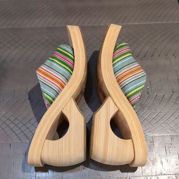 Y2K Skechers Canvas Clog Sandals Something Else Sz 7 - Picture 4 of 10